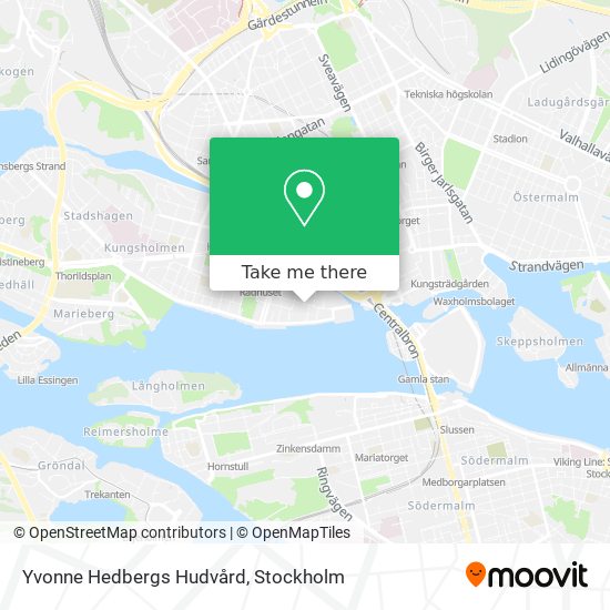 Yvonne Hedbergs Hudvård map