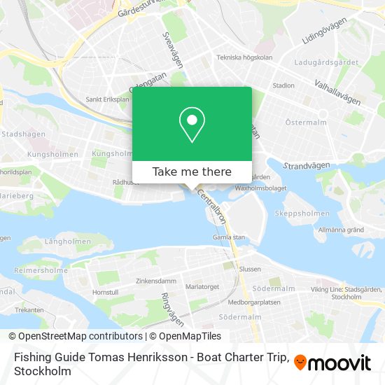 Fishing Guide Tomas Henriksson - Boat Charter Trip map