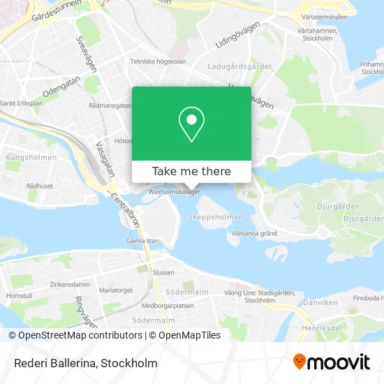 Rederi Ballerina map