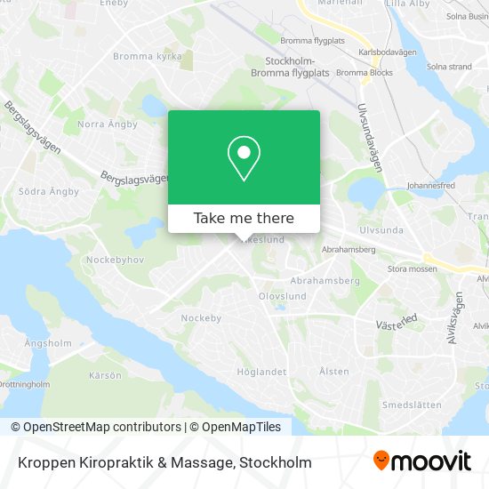 Kroppen Kiropraktik & Massage map