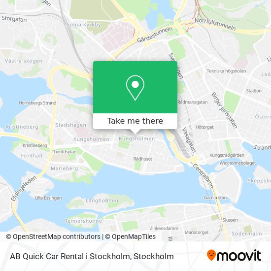 AB Quick Car Rental i Stockholm map