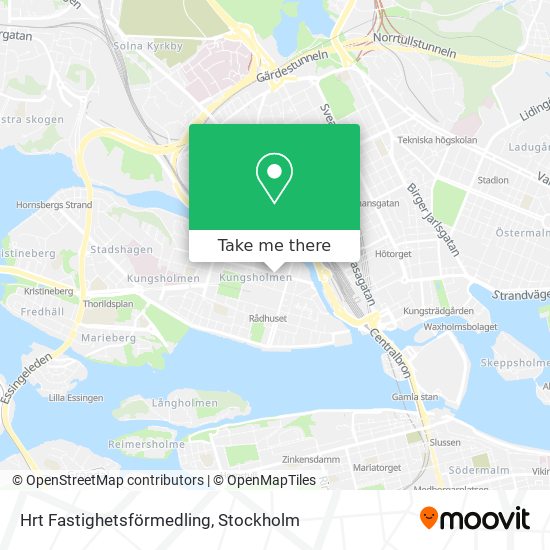 Hrt Fastighetsförmedling map