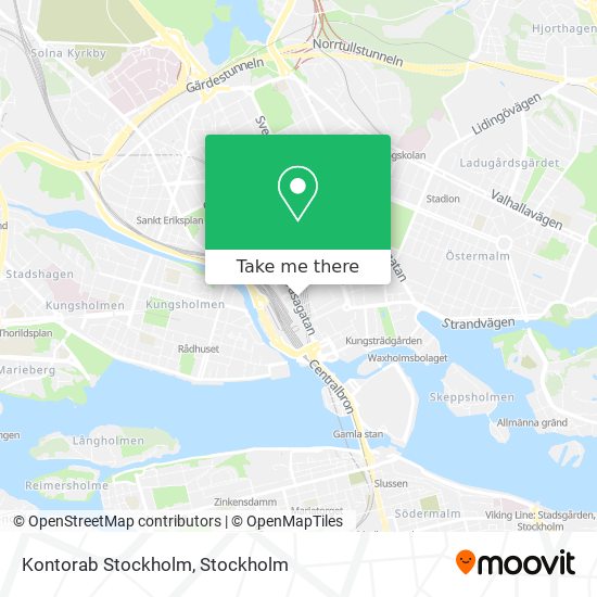 Kontorab Stockholm map