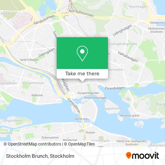 Stockholm Brunch map