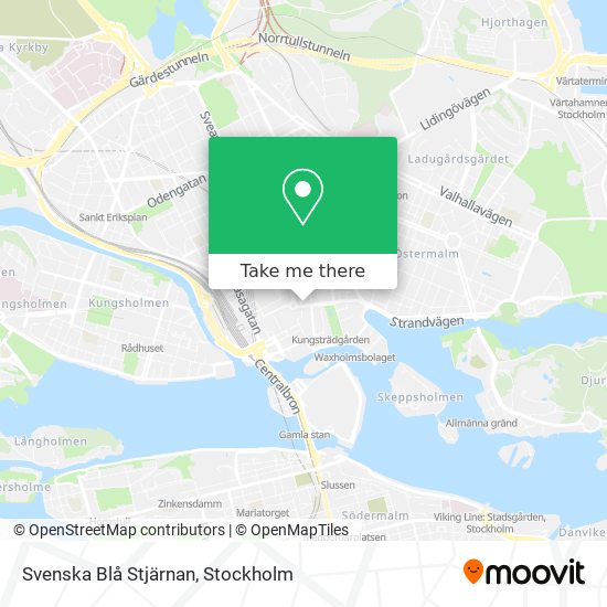 Svenska Blå Stjärnan map