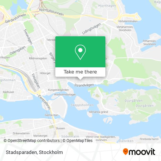 Stadsparaden map