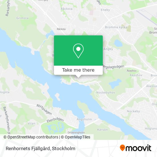 Renhornets Fjällgård map