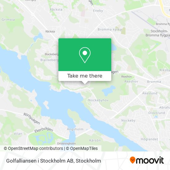 Golfalliansen i Stockholm AB map