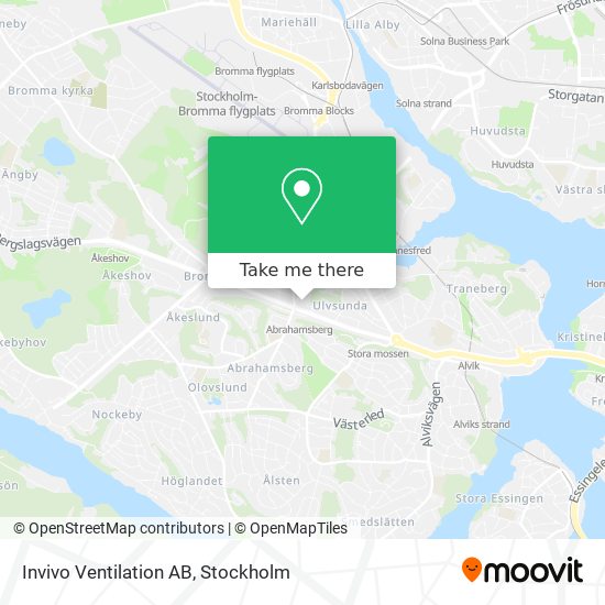 Invivo Ventilation AB map