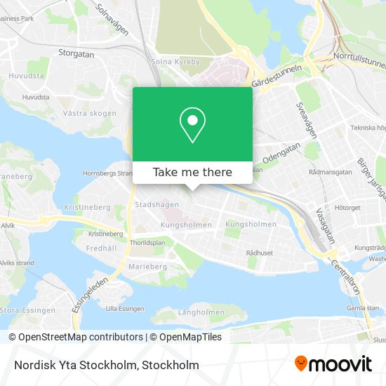 Nordisk Yta Stockholm map