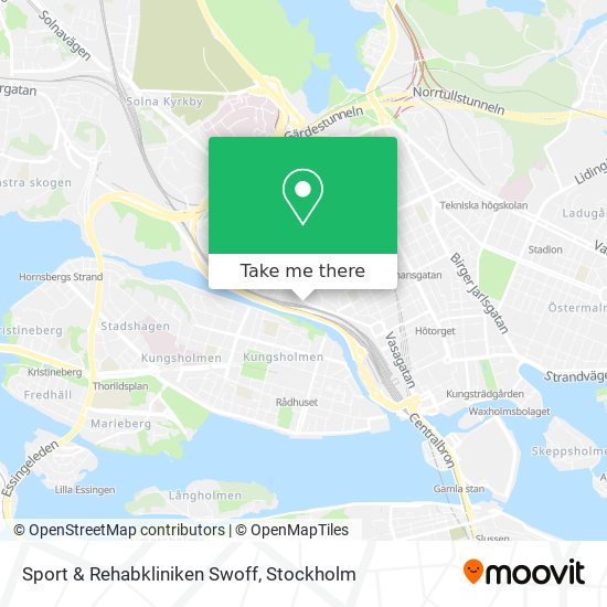 Sport & Rehabkliniken Swoff map