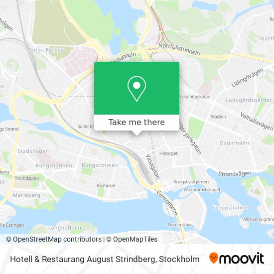 Hotell & Restaurang August Strindberg map