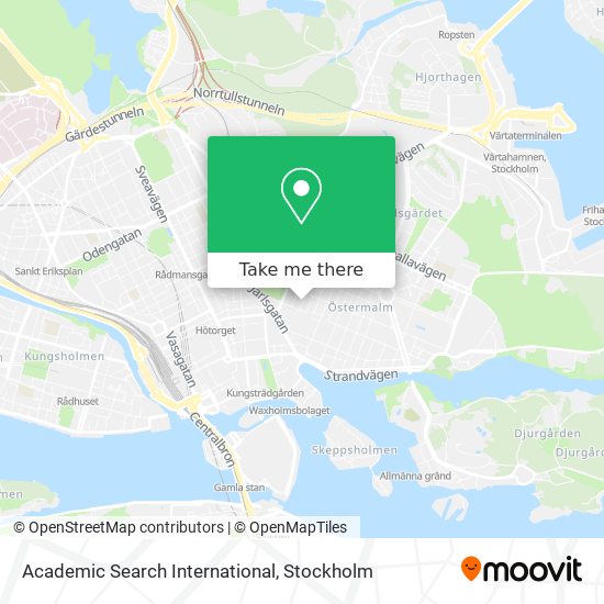 Academic Search International map