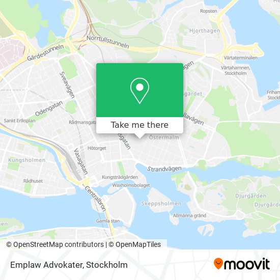 Emplaw Advokater map