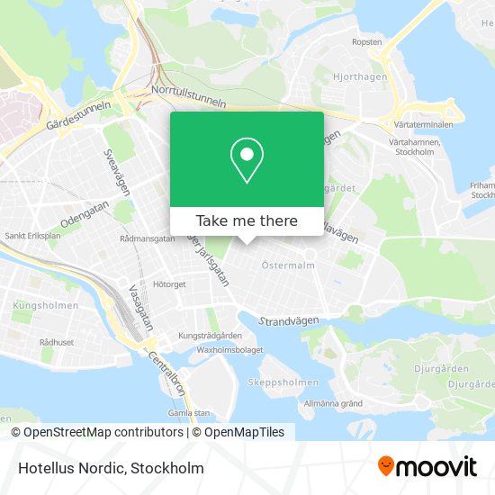 Hotellus Nordic map