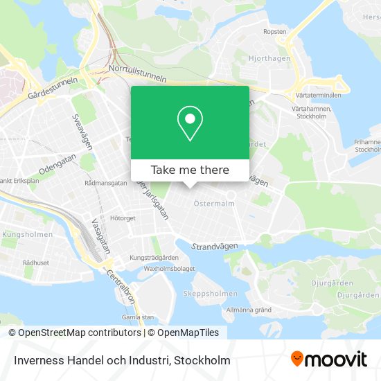 Inverness Handel och Industri map