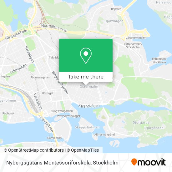 Nybergsgatans Montessoriförskola map