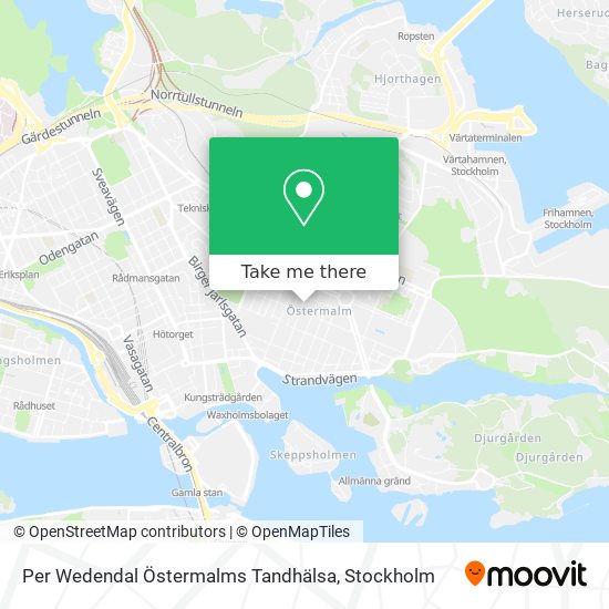 Per Wedendal Östermalms Tandhälsa map