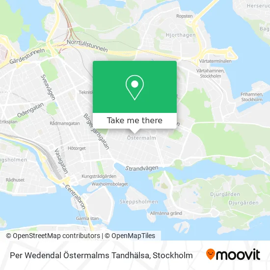 Per Wedendal Östermalms Tandhälsa map