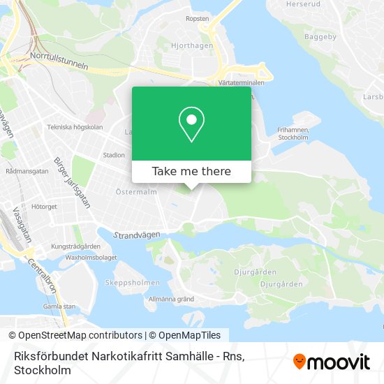 Riksförbundet Narkotikafritt Samhälle - Rns map