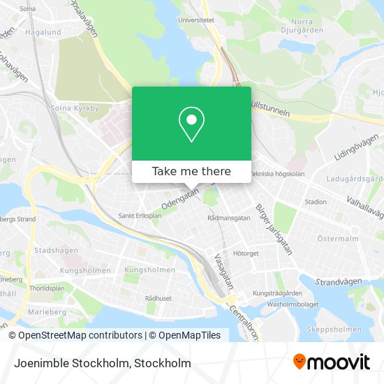 Joenimble Stockholm map