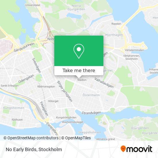 No Early Birds map