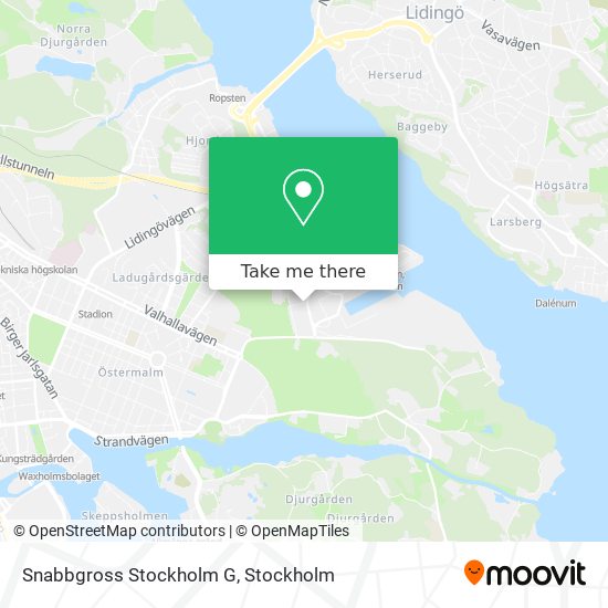 Snabbgross Stockholm G map