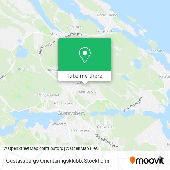 Gustavsbergs Orienteringsklubb map