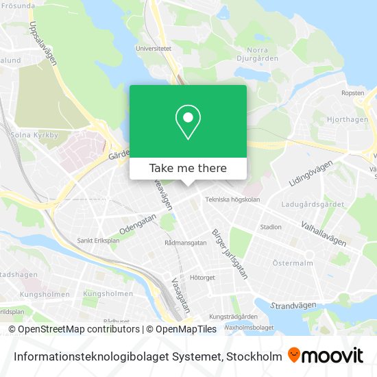 Informationsteknologibolaget Systemet map