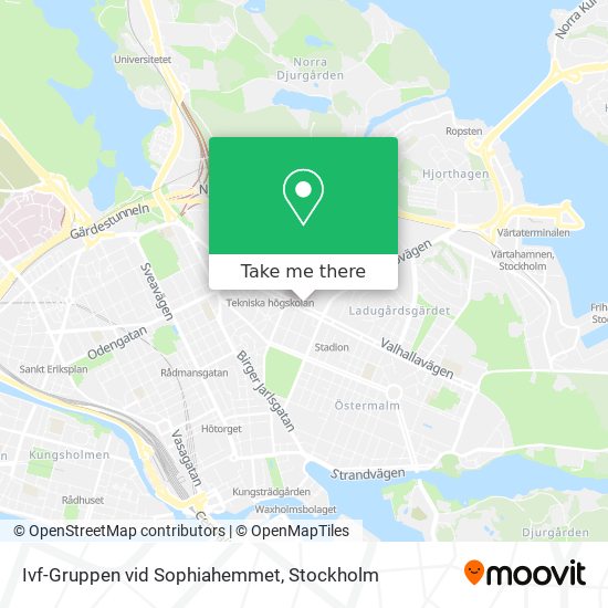 Ivf-Gruppen vid Sophiahemmet map