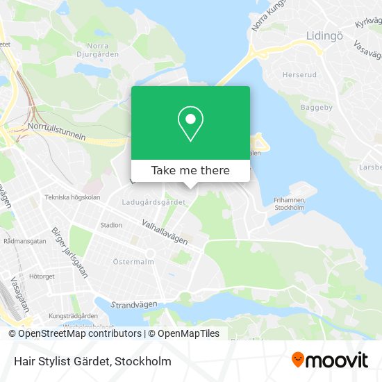 Hair Stylist Gärdet map