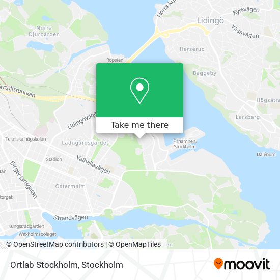 Ortlab Stockholm map