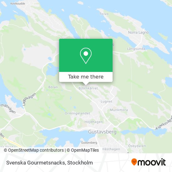 Svenska Gourmetsnacks map