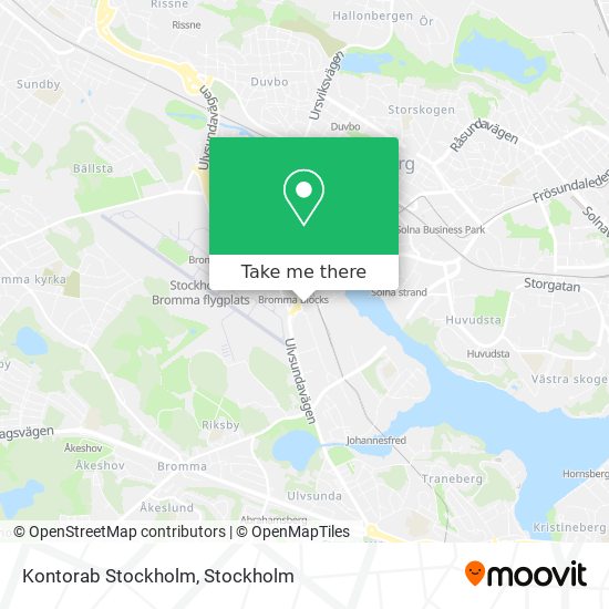 Kontorab Stockholm map