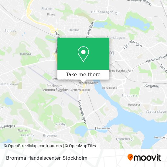 Bromma Handelscenter map