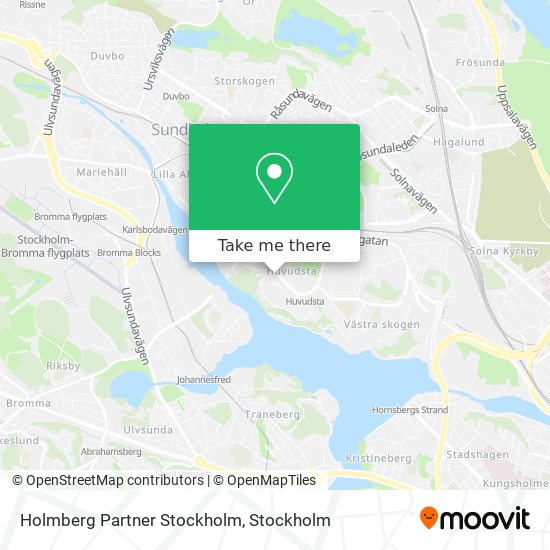 Holmberg Partner Stockholm map