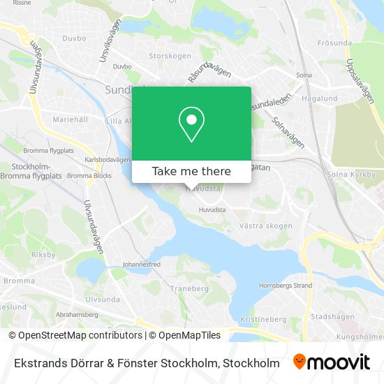 Ekstrands Dörrar & Fönster Stockholm map