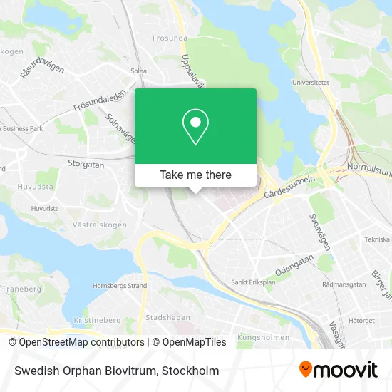 Swedish Orphan Biovitrum map