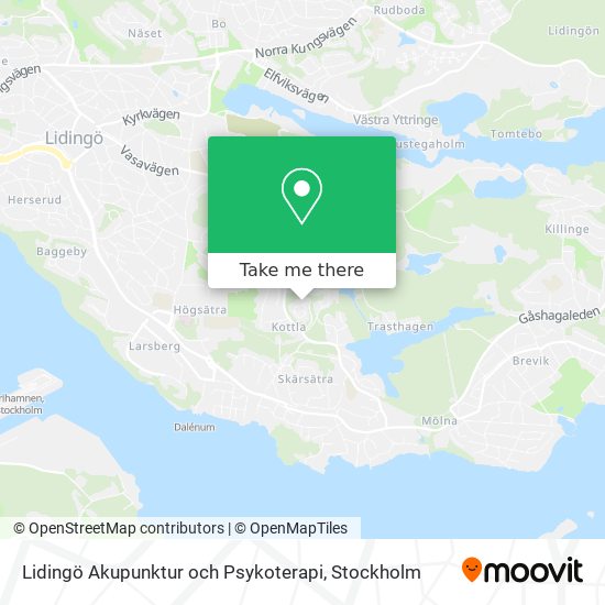 Lidingö Akupunktur och Psykoterapi map