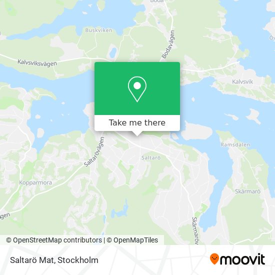 Saltarö Mat map