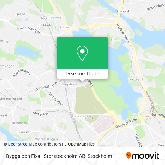 Bygga och Fixa i Storstockholm AB map
