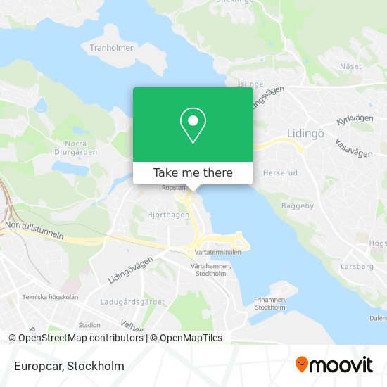 Europcar map