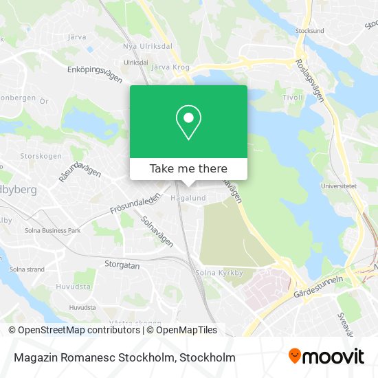 Magazin Romanesc Stockholm map