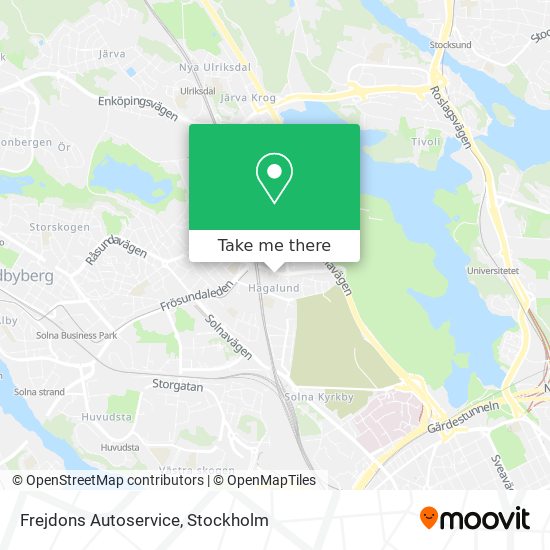 Frejdons Autoservice map