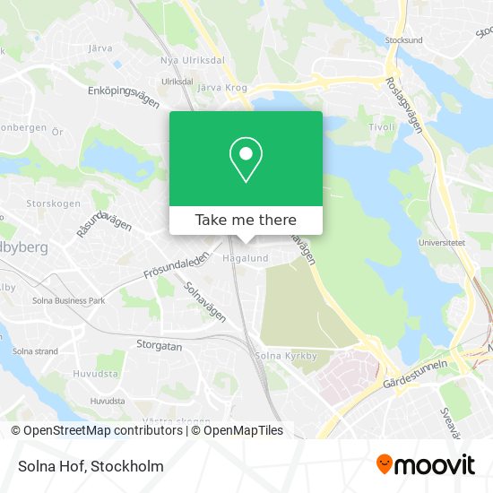 Solna Hof map