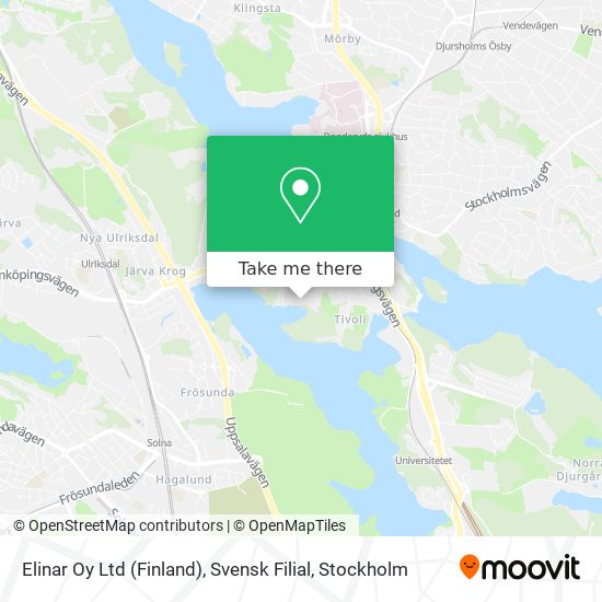 Elinar Oy Ltd (Finland), Svensk Filial map