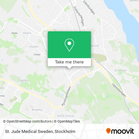 St. Jude Medical Sweden map