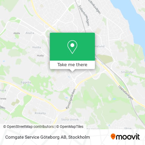 Comgate Service Göteborg AB map