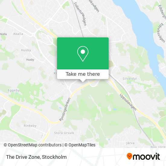 The Drive Zone map