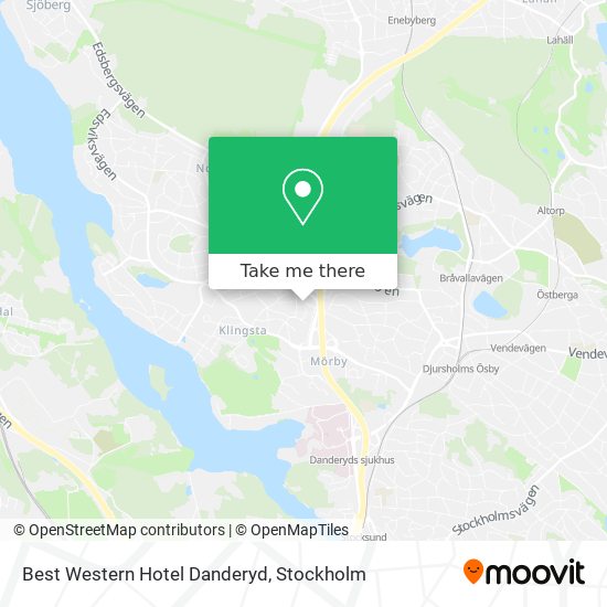 Best Western Hotel Danderyd map
